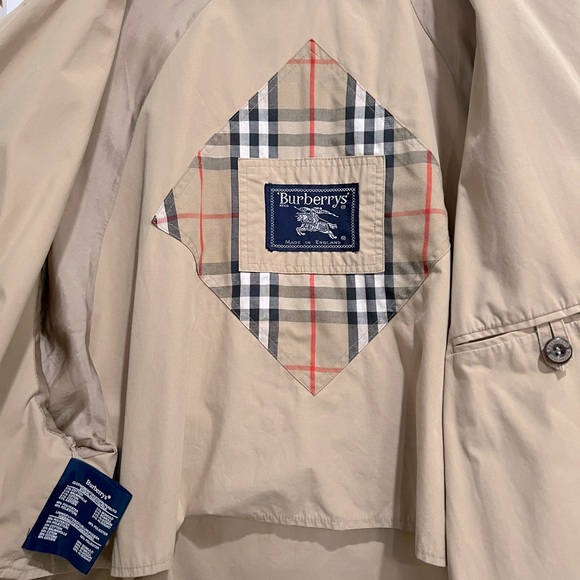 Burberry - Vintage Rain 3/4 Coat Jacket -Men XL - Picture 3 of 6